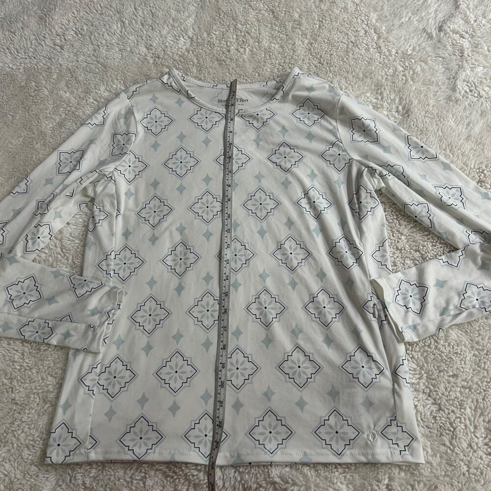 Hang Ten Women Solara UPF 50+ Long Sleeve Sun Shirt White M Summer Beach Outdoor - Picture 5 of 8